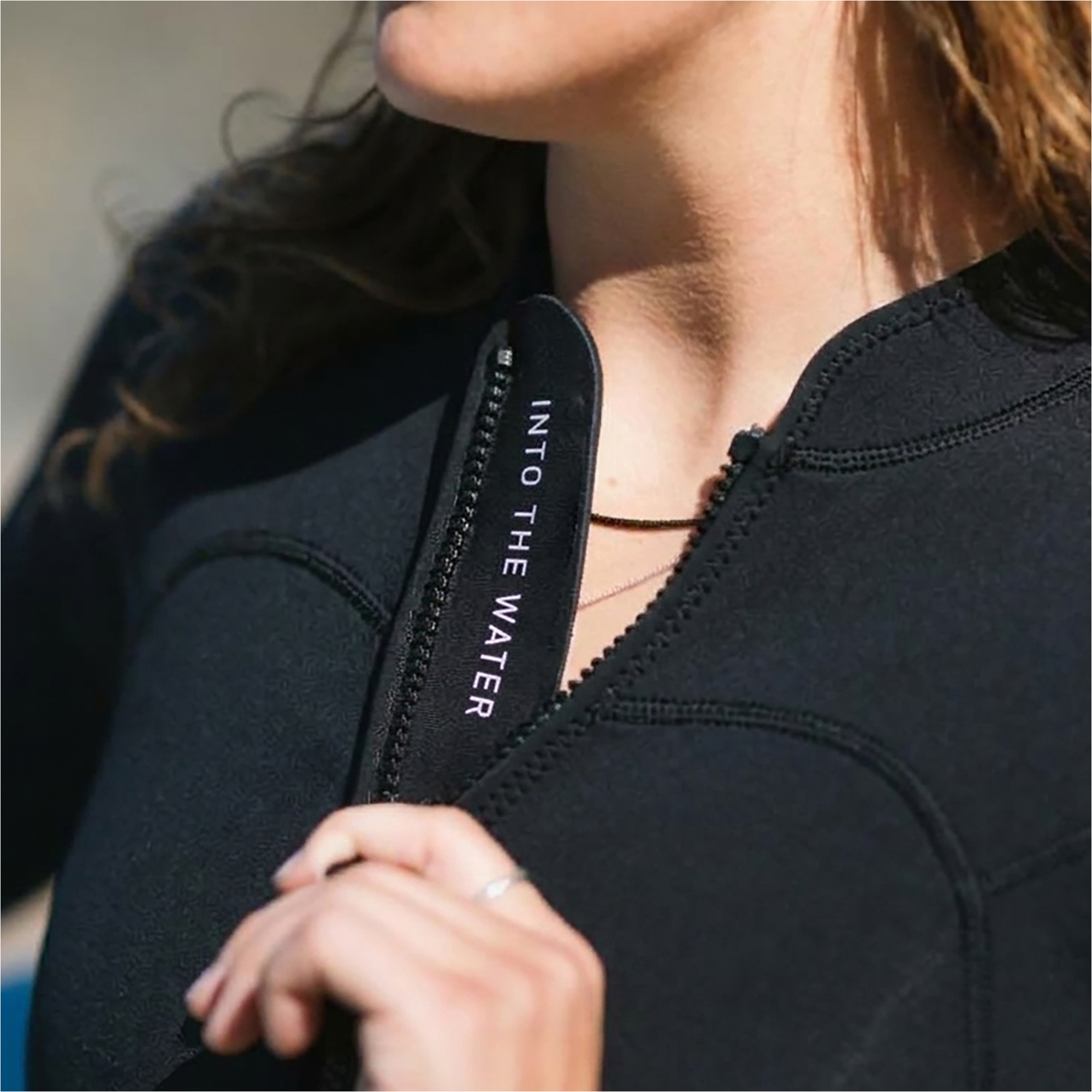 2026 Gul Dame Yulex Luna7 2mm Front Zip Boyleg Forårsdragt Våddragt LA4305-BKBK - Black